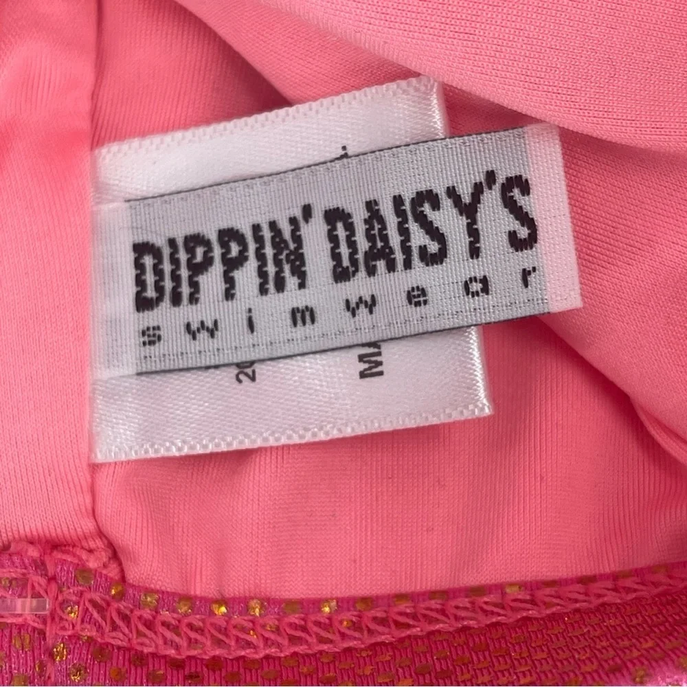 ✨NWT Dippin' Daisy's Glittery Pink Festival Bra Top Revibe small